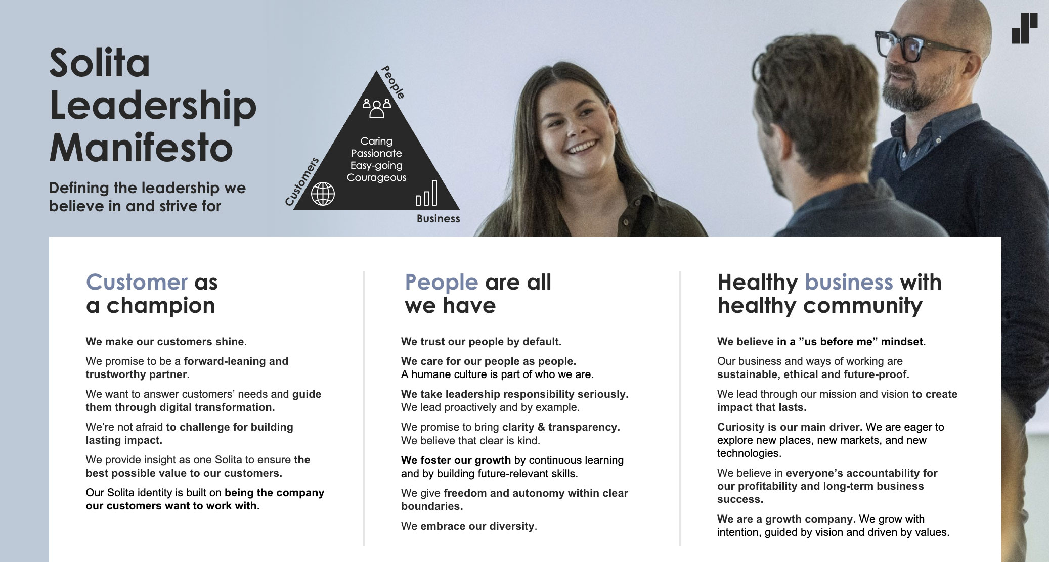 Leadership manifesto Solita